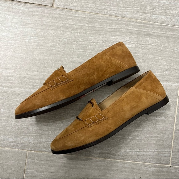 FRAME Denim Boat Slip-On Le Hammond Loafer Flat Moccasins in Whisky Sz 35 / 4.5 - Picture 3 of 8